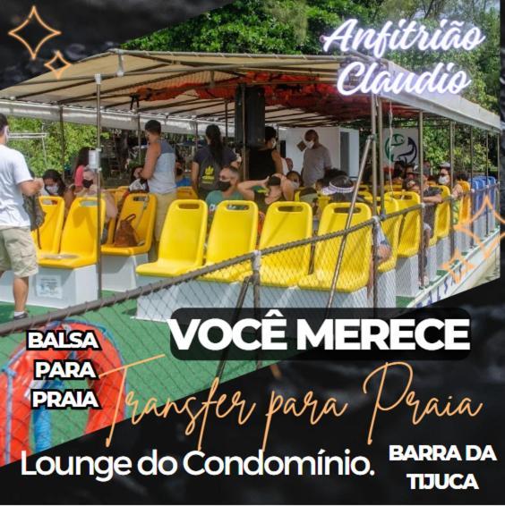 Flat Com Vista Panoramica -15- Na Barra Da Tijuca - Estacionamento Gratuito - Frigobar - Ar Condicionado - Piscina - Academia - Balsa Para Praia Gratis - Varanda - Vista Parcial Mar E Lagoa Rio de Janeiro Luaran gambar